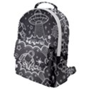 Vector Flat Space Design Background With Text Flap Pocket Backpack (Small) View1