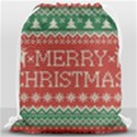 Merry Christmas  Pattern Drawstring Bag (Large) View1