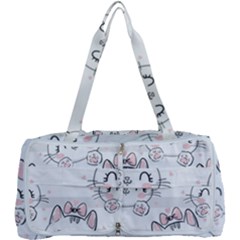 Cat With Bow Pattern Multi Function Bag by Hannah976
