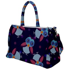 Owl Pattern Background Duffel Travel Bag by Hannah976