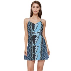 Grateful Dead Butterfly Pattern Short Frill Dress by Bedest