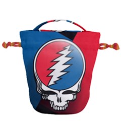 Grateful Dead Big Skull Drawstring Bucket Bag by Bedest