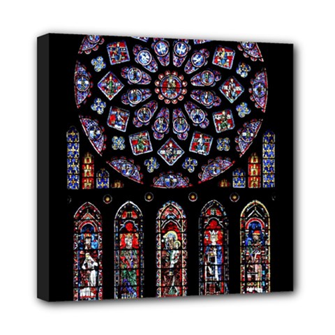 Photos Chartres Rosette Cathedral Mini Canvas 8  X 8  (stretched) by Bedest