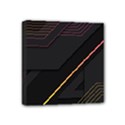 Gradient Geometric Shapes Dark Background Mini Canvas 4  x 4  (Stretched) View1