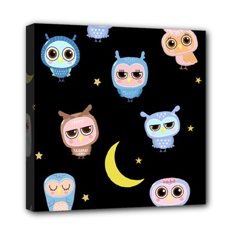 Cute Art Print Pattern Mini Canvas 8  X 8  (stretched) by Apen