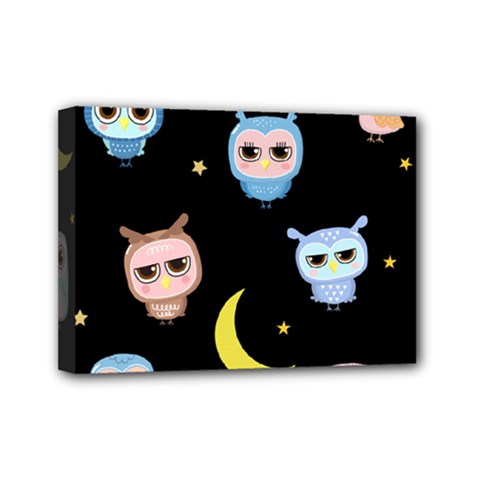 Cute Art Print Pattern Mini Canvas 7  X 5  (stretched) by Apen