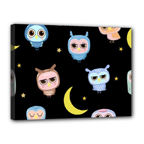 Cute Art Print Pattern Canvas 16  X 12  (stretched) by Apen