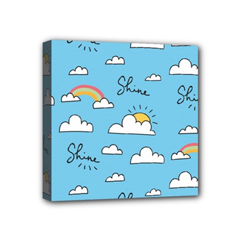Sky Pattern Mini Canvas 4  X 4  (stretched) by Apen