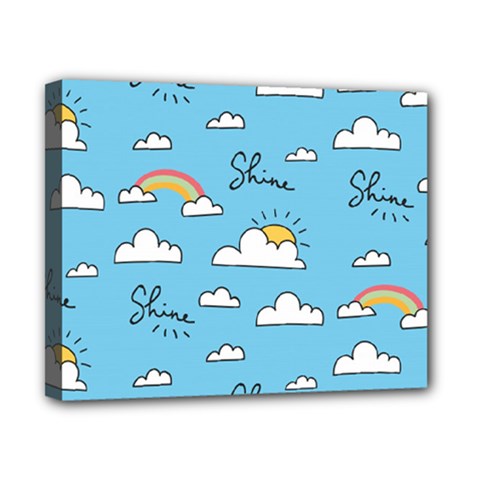 Sky Pattern Canvas 10  X 8  (stretched) by Apen