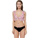 Cute Unicorn Seamless Pattern Low Cut Ruffle Edge Bikini Top View1