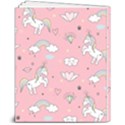 Cute Unicorn Seamless Pattern 8  x 10  Softcover Notebook View2