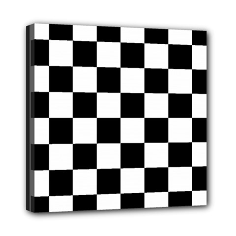 Chess Board Background Design Mini Canvas 8  X 8  (stretched) by Apen