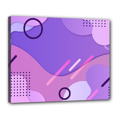 Hand Drawn Abstract Organic Shapes Background Canvas 20  X 16  (stretched) by Apen