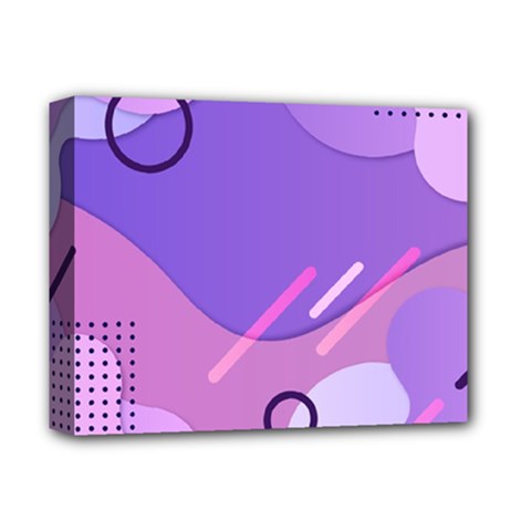 Hand Drawn Abstract Organic Shapes Background Deluxe Canvas 14  X 11  (stretched) by Apen