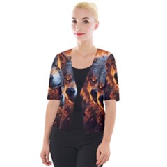 Be Dare For Everything Cropped Button Cardigan by Saikumar