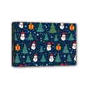 Snow Snowman Tree Christmas Tree Mini Canvas 6  x 4  (Stretched) View1