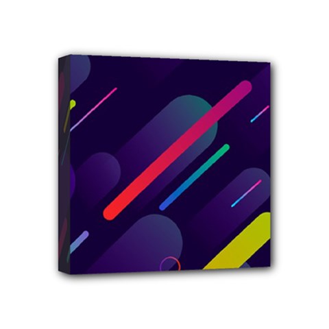 Colorful Abstract Background Mini Canvas 4  X 4  (stretched) by Ravend