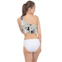 Cute Cat Seamless Pattern Spliced Up Bikini Top  View2