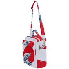 The Great Wave Of Kaiju Crossbody Day Bag by Cendanart