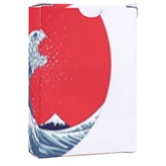 The Great Wave Of Kaiju Playing Cards Single Design (rectangle) With Custom Box by Cendanart