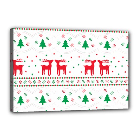 Christmas Canvas 18  X 12  (stretched) by saad11