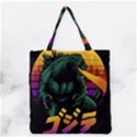 Godzilla Retrowave Grocery Tote Bag View2