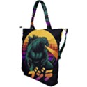 Godzilla Retrowave Shoulder Tote Bag View2