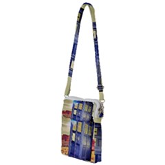 Tardis Wilderness Doctor Who Multi Function Travel Bag by Cendanart
