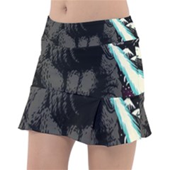 Godzilla Vintage Wave Classic Tennis Skirt by Cendanart