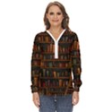Books Library Zip Up Long Sleeve Blouse View1