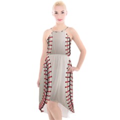 Baseball High-low Halter Chiffon Dress  by Ket1n9