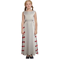 Baseball Kids  Satin Sleeveless Maxi Dress by Ket1n9