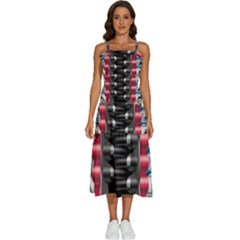 Car Engine Sleeveless Shoulder Straps Boho Dress by Ket1n9