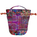 Technology Circuit Board Layout Pattern Drawstring Bucket Bag View1