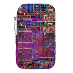 Technology Circuit Board Layout Pattern Waist Pouch (large) by Ket1n9