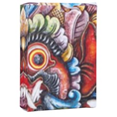 Wood Sculpture Bali Logo Playing Cards Single Design (rectangle) With Custom Box by Ket1n9