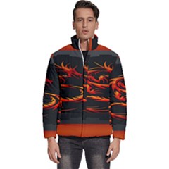 Dragon Men s Puffer Bubble Jacket Coat by Ket1n9