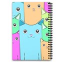 Cat Animals Cartoon Pattern 5.5  x 8.5  Notebook View2