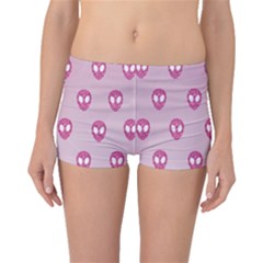 Alien Pattern Pink Boyleg Bikini Bottoms by Ket1n9