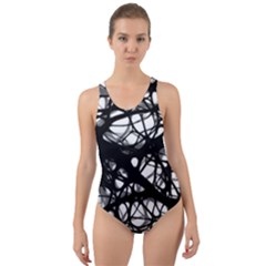 Neurons Brain Cells Brain Structure Cut-out Back One Piece Swimsuit by Ket1n9