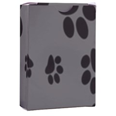Dog Foodprint Paw Prints Seamless Background And Pattern Playing Cards Single Design (rectangle) With Custom Box by Ket1n9