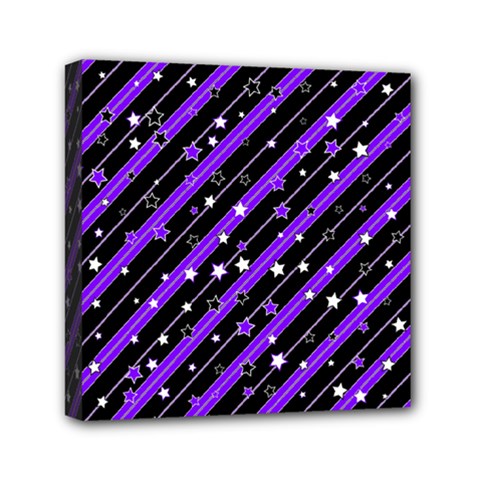 Christmas Paper Star Texture Mini Canvas 6  X 6  (stretched) by Ket1n9