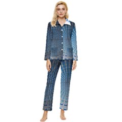 Data Computer Internet Online Womens  Long Sleeve Velvet Pocket Pajamas Set by Ket1n9