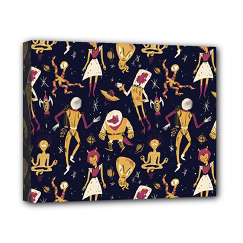 Alien Surface Pattern Canvas 10  X 8  (stretched) by Ket1n9