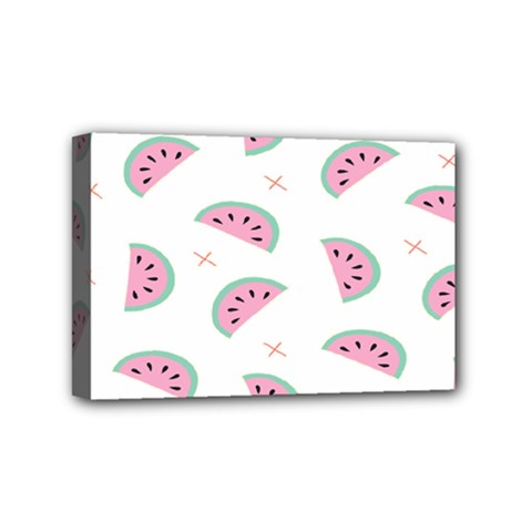 Fresh Watermelon Slices Texture Mini Canvas 6  X 4  (stretched) by Ket1n9