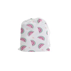 Watermelon Wallpapers  Creative Illustration And Patterns Drawstring Pouch (small) by Ket1n9