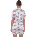 Seamless Background With Watermelon Slices Satin Short Sleeve Pajamas Set View2