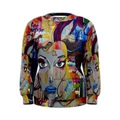Graffiti Mural Street Art Painting Women s Sweatshirt by Ket1n9