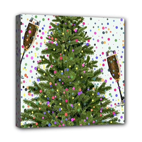 New Year S Eve New Year S Day Mini Canvas 8  X 8  (stretched) by Ket1n9