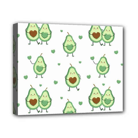 Cute Seamless Pattern With Avocado Lovers Canvas 10  X 8  (stretched) by Ket1n9
